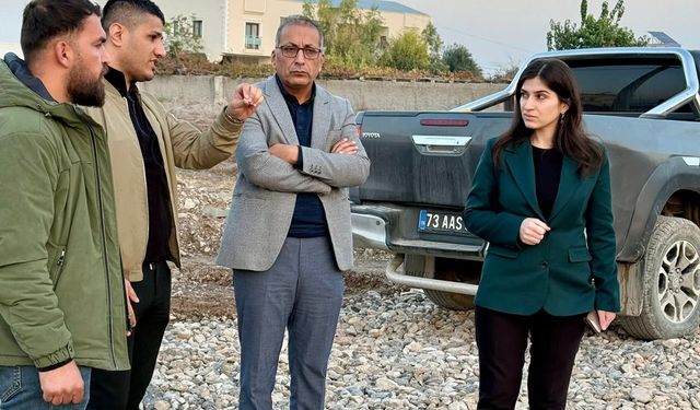 Silopi Belediyesi yol ve altyapı çalışmalarını yerinde inceledi