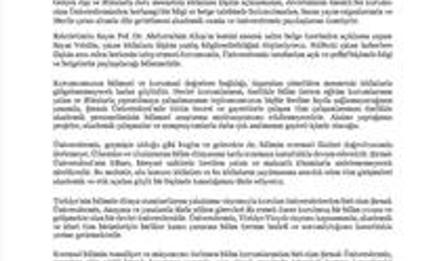 Şırnak Üniversitesi’nden Karalama Kampanyalarına Sert Tepki: 'Çamur At İzi Kalsın' Devri Kapandı!