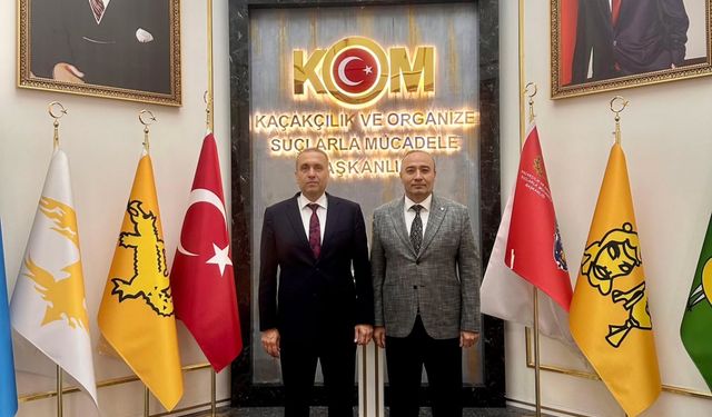 Şırnak Emniyet Müdürü Sazak, KOM Daire Başkanı Büyükleblebici'yi Ziyaret Etti