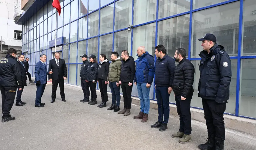 Vali Ekici’den Cizre Polis Merkezine Ziyaret