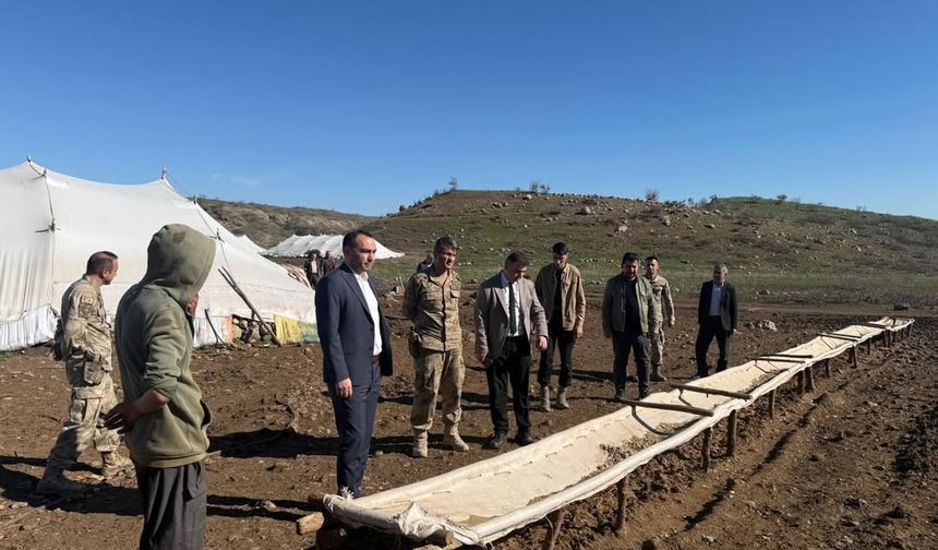 Kaymakam Partal’dan Göçer Üreticilere Ziyaret