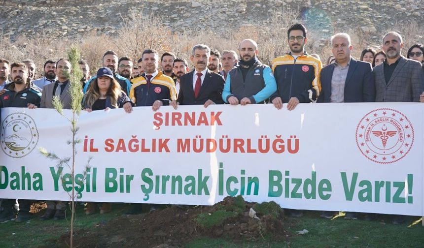 Cudi Dağı Eteklerinde 1000 Fidan Toprakla Buluştu