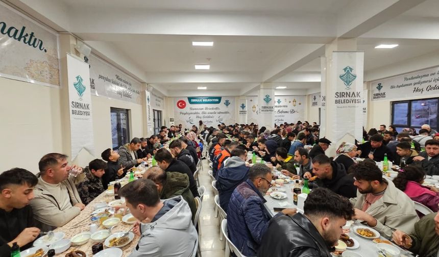 Şırnak’ta Binlerce Kişi Aynı Sofrada Buluştu