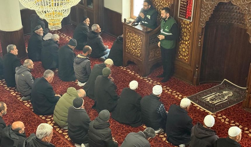 Cami Cemaatine Bağımlılıkla Mücadele Bilgilendirmesi Yapıldı