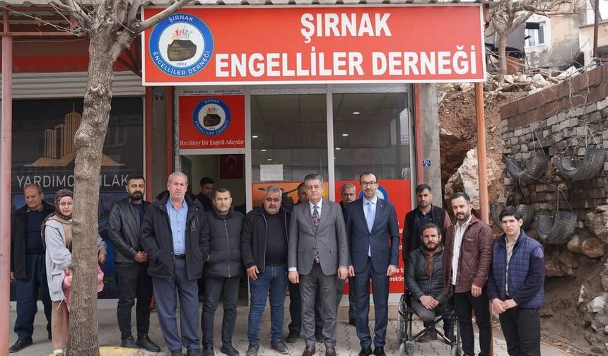 Şırnak’ta Engelliler Derneği’ne Anlamlı Ziyaret