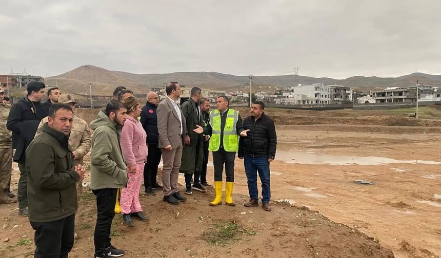 Sağanak Sonrası Cizre’de Kaymakam Baycar Afet Bölgesinde
