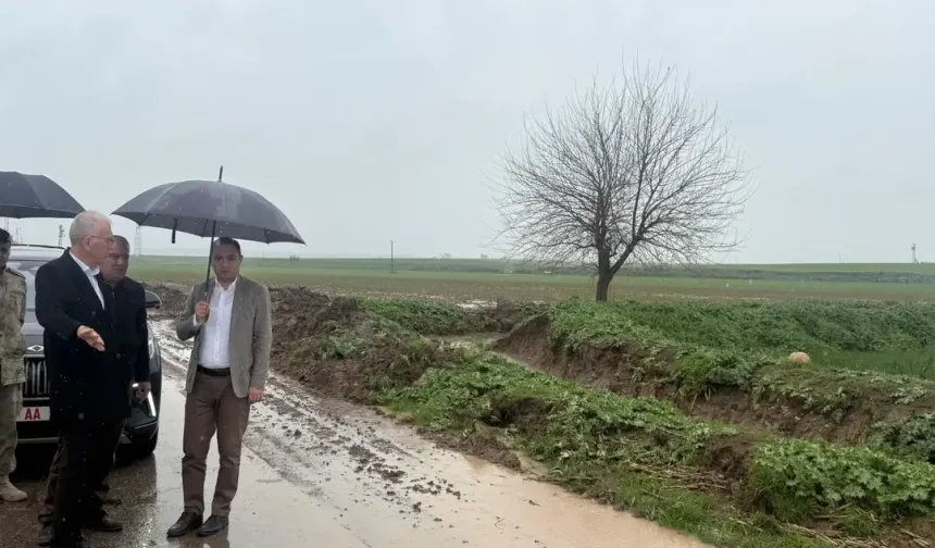 Bostancı’yı Sel Vurdu, Kaymakam Partal İnceledi