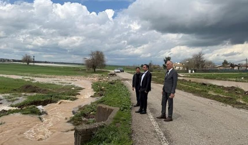 Silopi Kaymakamı Partal Sel Bölgesinde İncelemelerde Bulundu