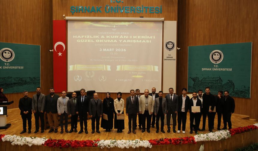 Şırnak’ta Hafızlık ve Tilavet Yarışması Tamamlandı