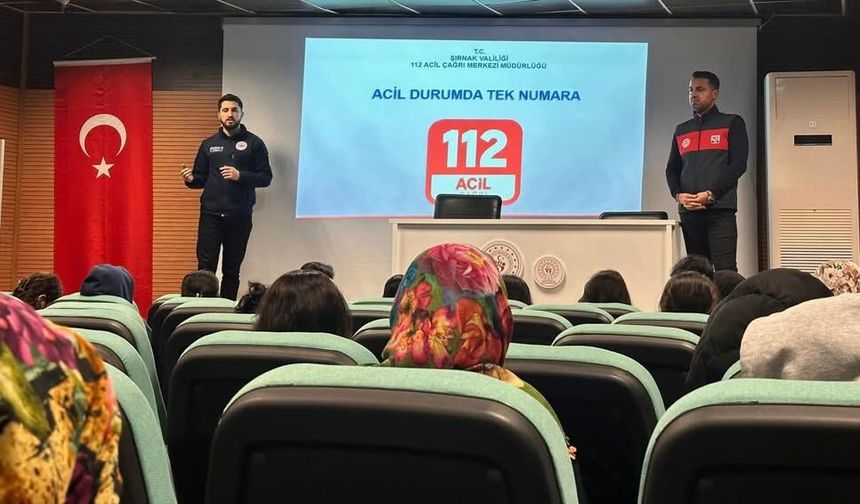 Şırnak’ta 112 Farkındalığı Oluşturuldu