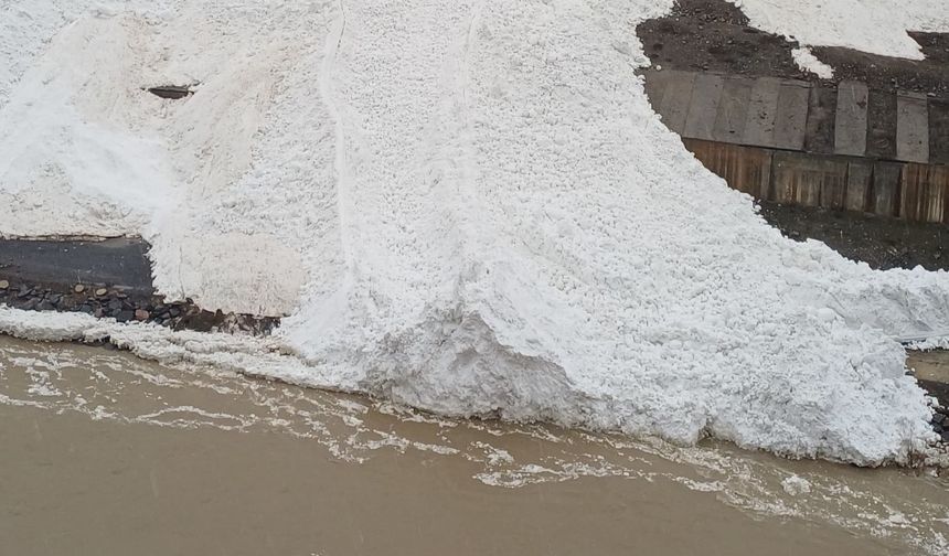 Çığ Zap Suyu’nun önünü tamamen kesti