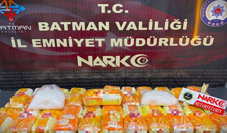 Araçta 24 kilo metamfetamin yakalandı