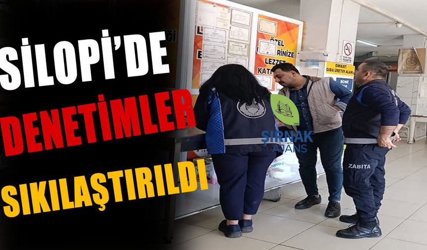 Silopi’de restoran ve yemek evlerine denetim