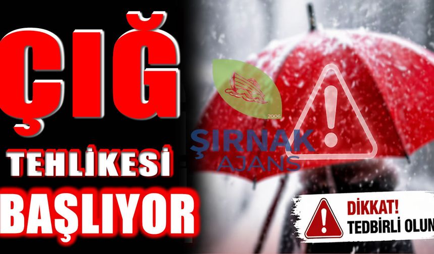 Şırnak Valiliği’nden kritik açıklama, çığ tehlikesi için tarih aralığı açıklandı