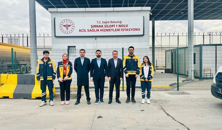 Habur’da hayat kurtaran istasyona ziyaret