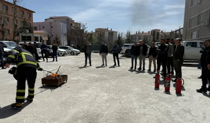 Şırnak’ta Personel Yangına Karşı Bilinçleniyor