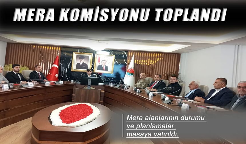 Şırnak’ta İl Mera Komisyonu Toplandı