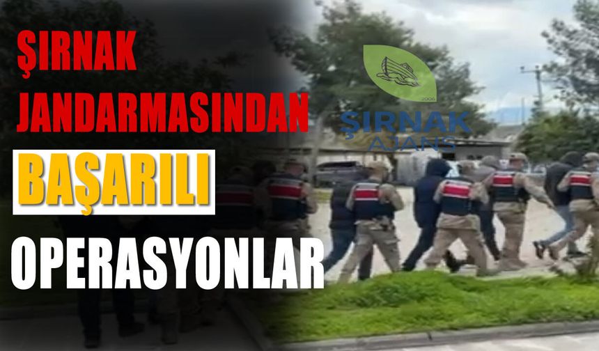 Şırnak Jandarmasından 147 Şüpheliye Operasyon
