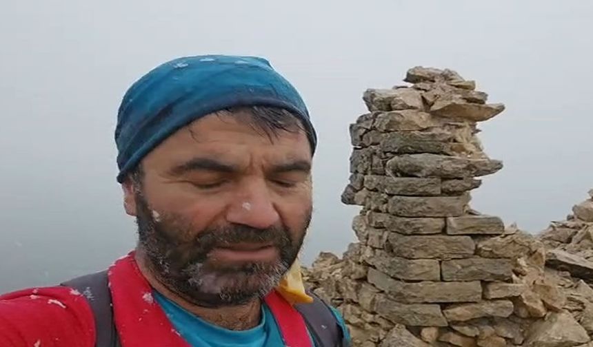 Makam Dağı zirvesinde nisan karı sürprizi