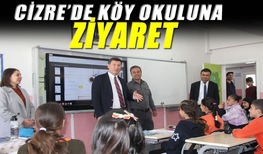 Cizre’de eğitim faaliyetleri yerinde incelendi