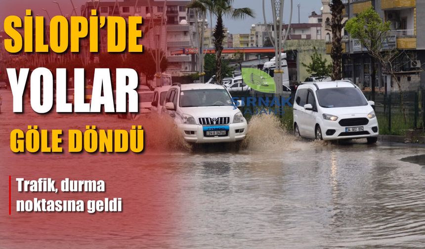 Sağanak Silopi’yi Vurdu, Yollar Göle Döndü