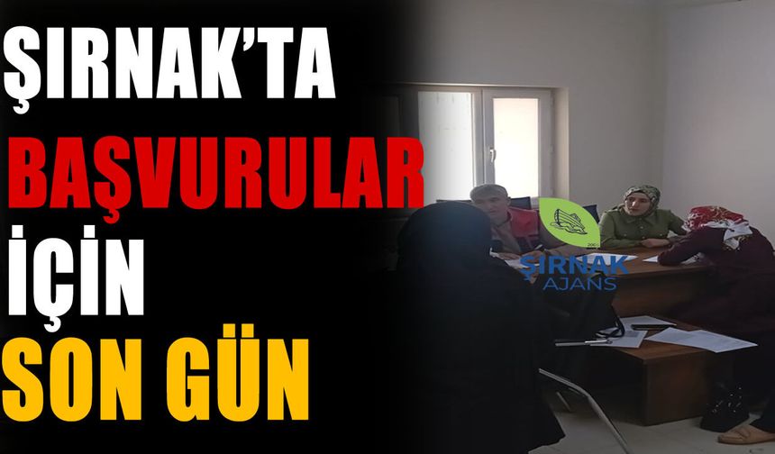Şırnaklı üreticiye çağrı, 30 Nisan’ı kaçırmayın