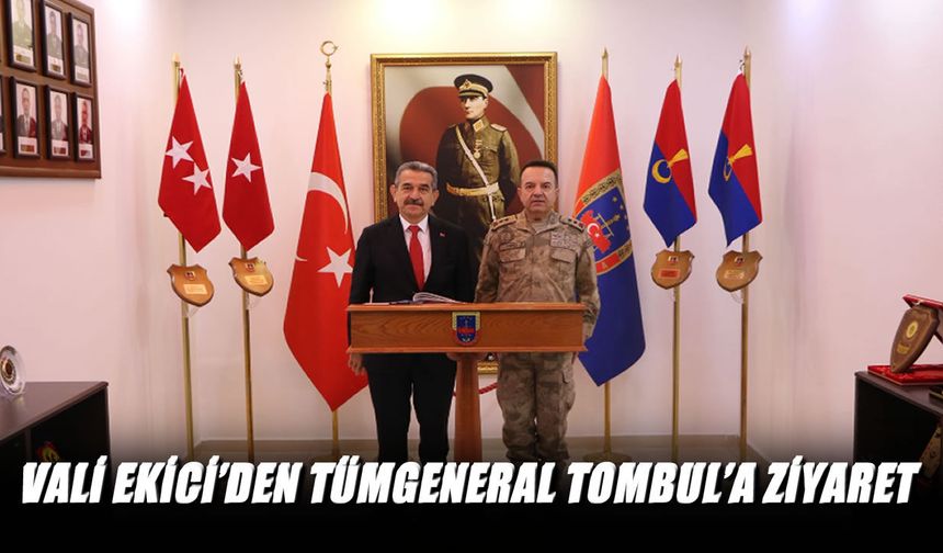 Vali Ekici’den İl Jandarma Komutanlığı’na ziyaret
