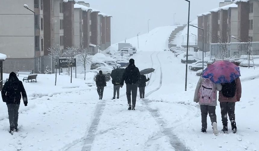 Yüksekova nisan ayında karla kaplandı