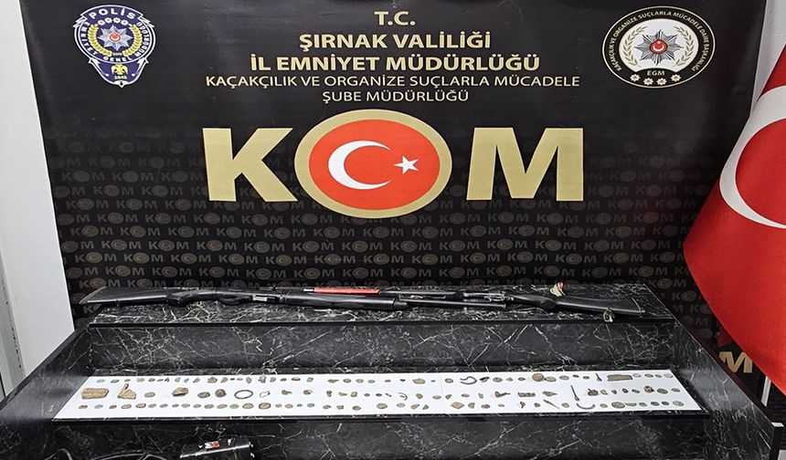 Şırnak’ta Tarihi Eser Operasyonu, 180 Obje Ele Geçirildi