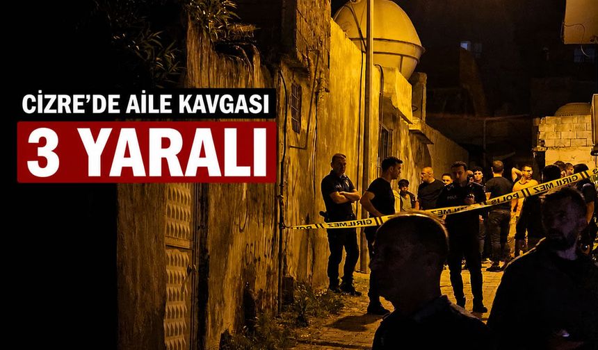 Cizre’de Aile Buluşması Kana Bulandı, 3 Yaralı