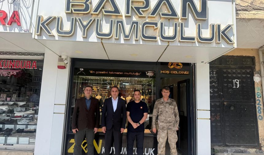 Baran Kuyumculuk’a protokol ziyareti