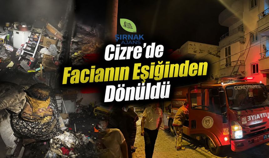 Cizre’de Gece Yangını Korkuttu