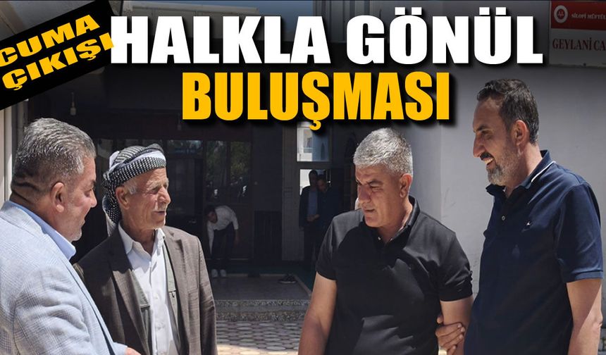 Cuma çıkışı halkla gönül buluşması