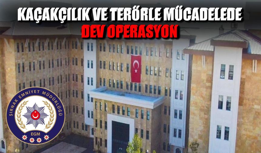 Şırnak’ta 34 Şüpheliye İşlem, 4,3 Milyonluk Kaçak Ürün Ele Geçirildi