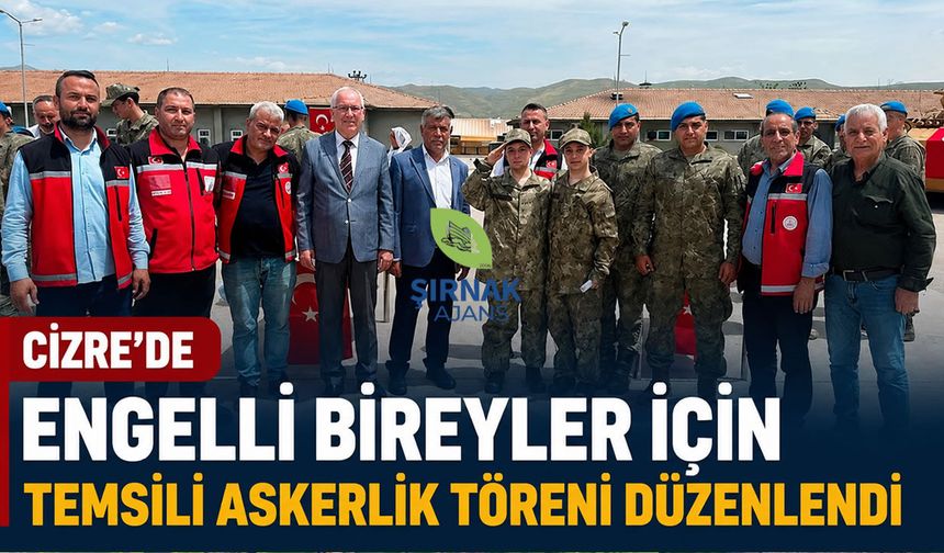 Şırnak’ta Duygulandıran Temsili Askerlik Töreni