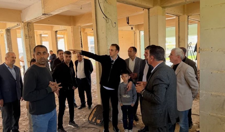 Huzur Camii’nde Taziye Evi ve Yenileme Çalışmaları İncelendi