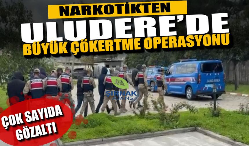 Uludere’de Zehir Ağı Çökertildi