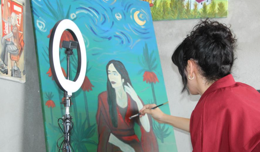 Şırnaklı Nergiz’in sanat mücadelesi;Kız çocukları da başarır