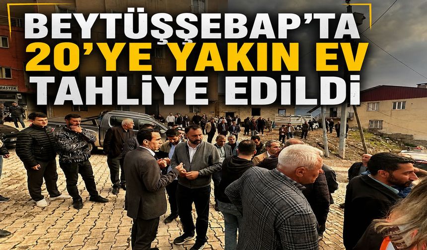 Beytüşşebap’ta Taşkın Sonrası Riskli Evler Tahliye Edildi