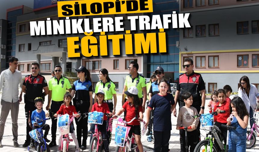 Silopi’de Minik Öğrencilere Trafik Eğitimi