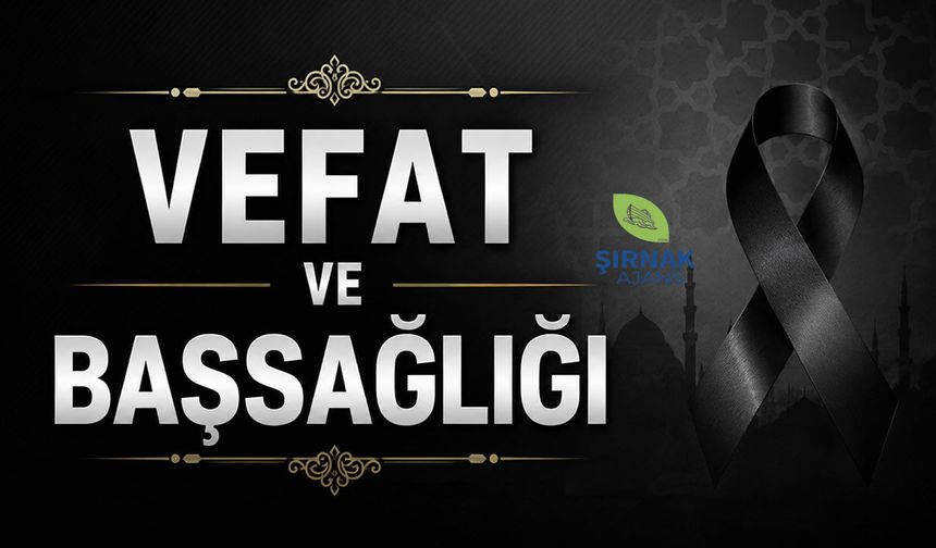 Cizre’de ikamet eden Nimet Geçer vefat etti