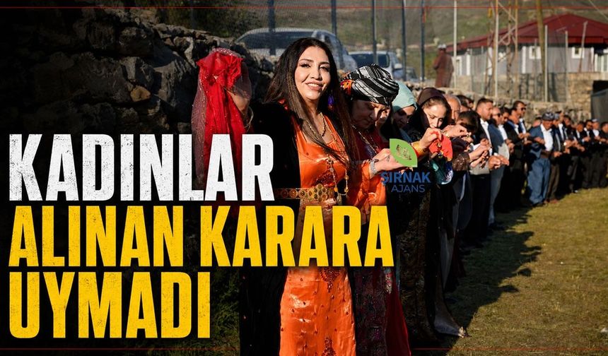 Uludere’de Aşiret Düğününde Kadınlar Halay Başında