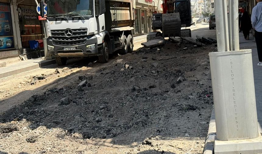 Silopi’nin 3. Caddesi Yine Şantiyeye Döndü
