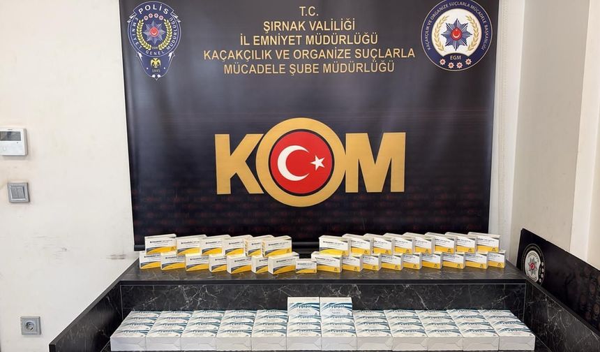 Şırnak’ta 2,5 Milyon Liralık Kaçak İlaç Yakalandı