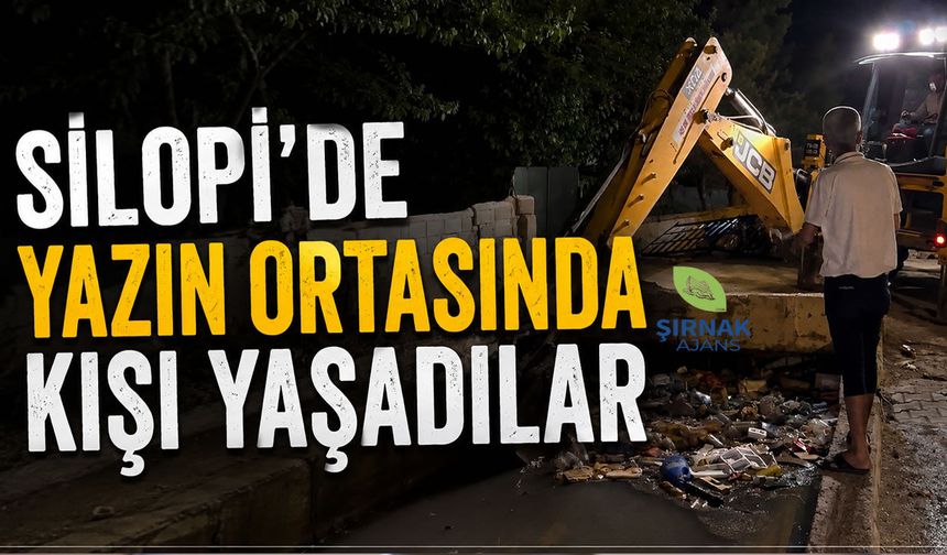 Silopi'de yazın ortasında kışı yaşadılar