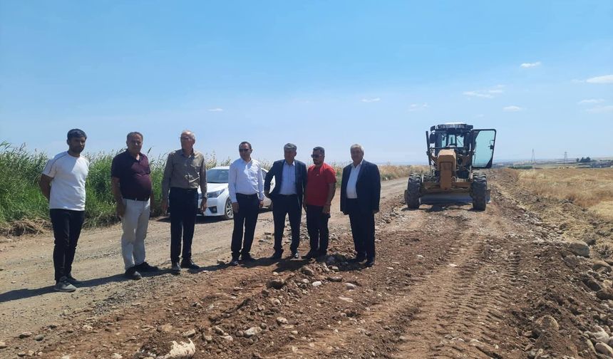Kaymakam Partal yol çalışmalarını yerinde inceledi