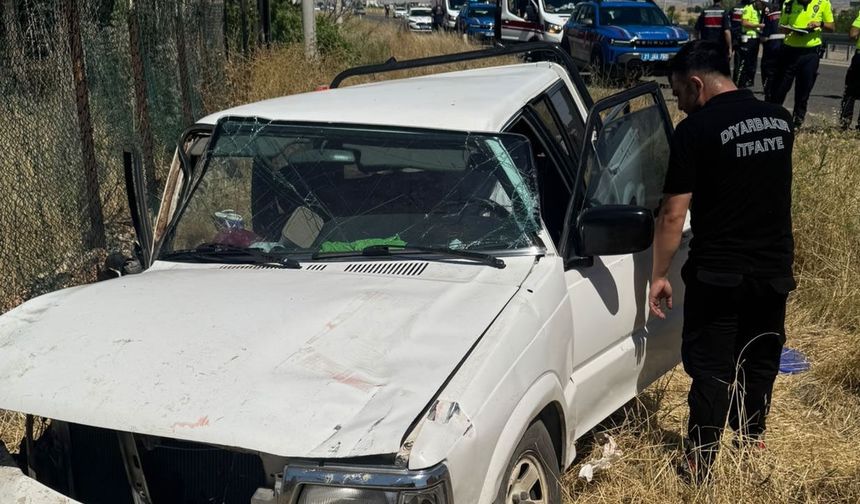 Pikap yoldan çıkıp takla attı, 7 yaralı