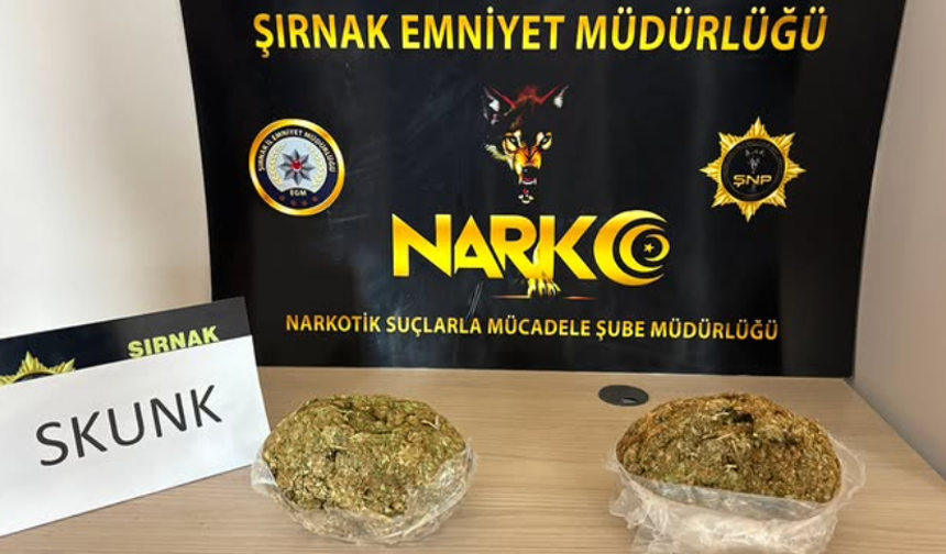 Şırnak’ta 1 Kilogram Skunk Ele Geçirildi, 1 Kişi  Tutuklandı