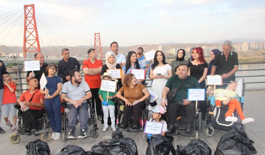 Cizre’de Engelli Bireylerden Örnek Çevre Hareketi