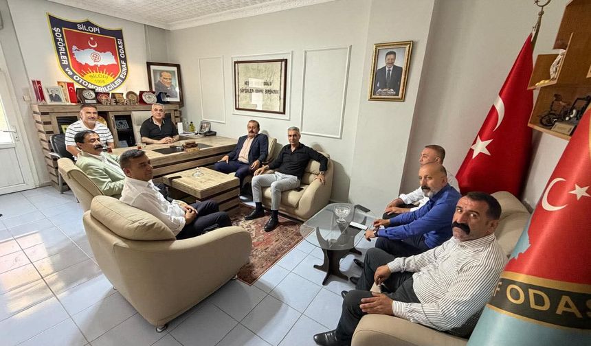 Silopi muhtarlarından birlik başkanı Haşimoğlu’na ziyaret